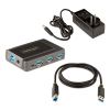 StarTech.com 5G7AS-USB-A-HUB interface hub USB 3.2 Gen 1 (3.1 Gen 1) Type-B 5000 Mbit/s Black, Gray9