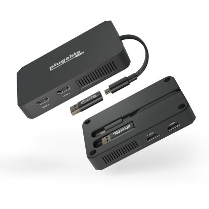 Plugable Technologies USBC-768H4 USB graphics adapter 1920 x 1080 pixels Black1