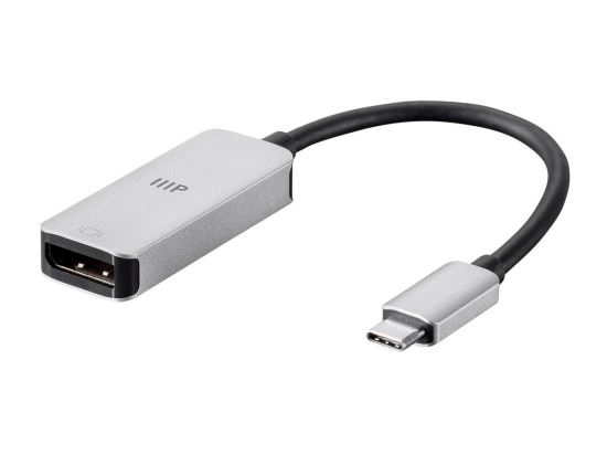 Monoprice 35503 video cable adapter USB Type-C DisplayPort Black, Silver1