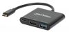 Manhattan 130622 notebook dock/port replicator Wired USB 3.2 Gen 1 (3.1 Gen 1) Type-C Black1