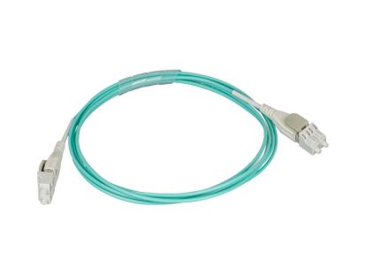 Monoprice 43103 fiber optic cable 39.4" (1 m) LC OFNR OM3 Aqua color1