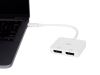 Monoprice USB-C to Dual 4K DisplayPort USB graphics adapter 3840 x 2160 pixels4