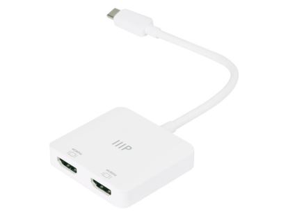 Monoprice USB-C to Dual 4K HDMI USB graphics adapter 3840 x 2160 pixels White1