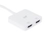 Monoprice USB-C to Dual 4K HDMI USB graphics adapter 3840 x 2160 pixels White2