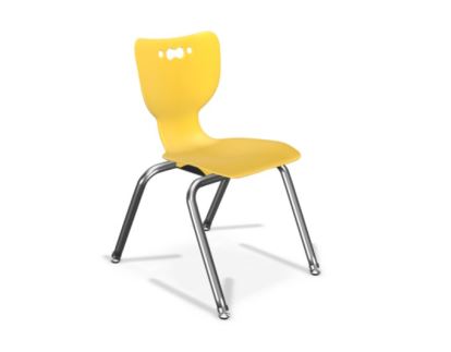 MooreCo Hierarchy Hard seat Hard backrest Yellow Chrome1