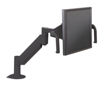 DELUXE MONITOR ARM WITH HYGIENIC HANDLED BRACKET. SUPPORTS DISPLAYS 2.5-22.5 LBS1