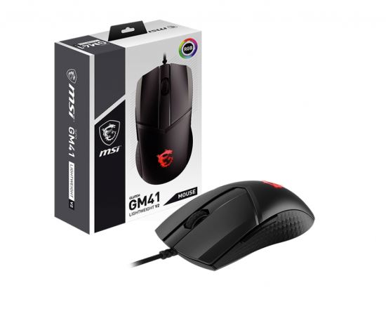 MSI Clutch GM41 Lightweight V2 mouse Ambidextrous USB Type-A Optical 16000 DPI1