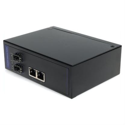 AddOn Networks ADD-GMC-2RJ2SFP-POE+ network media converter Internal 1000 Mbit/s Black1