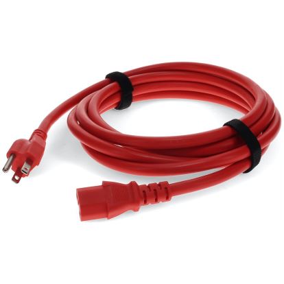 AddOn Networks ADD-515P2C1514AWG6FTRD power cable Red 72" (1.83 m) C15 coupler NEMA 5-15P1