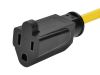 Monoprice 44320 power cable Yellow 300" (7.62 m) NEMA 5-15P NEMA 5-15R4