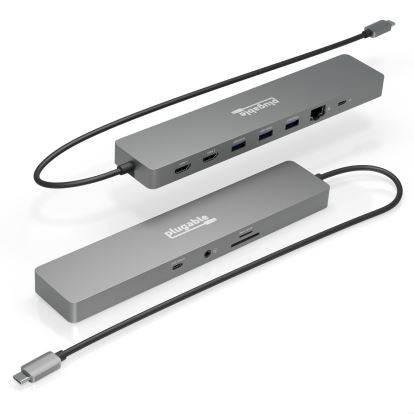 Plugable Technologies USBC-11IN1E notebook dock/port replicator Wired USB 3.2 Gen 1 (3.1 Gen 1) Type-C Silver1
