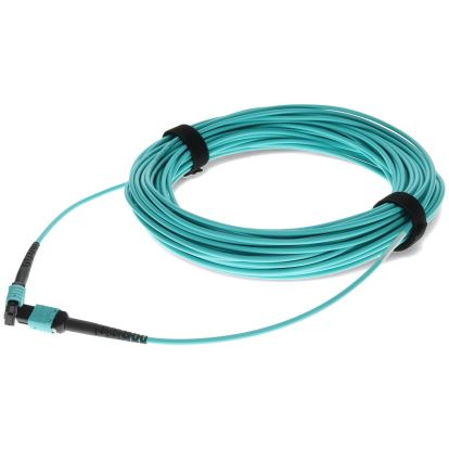 AddOn Networks ADD-MPOMPO-19M5OM4P fiber optic cable 748" (19 m) MPO LOMM OM4 Aqua color1