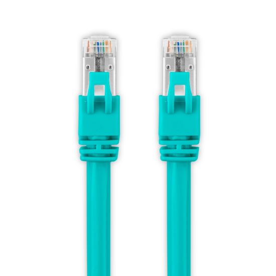 Rocstor Y10C632-AQ networking cable Aqua color 1200.8" (30.5 m) Cat6a S/UTP (STP)1