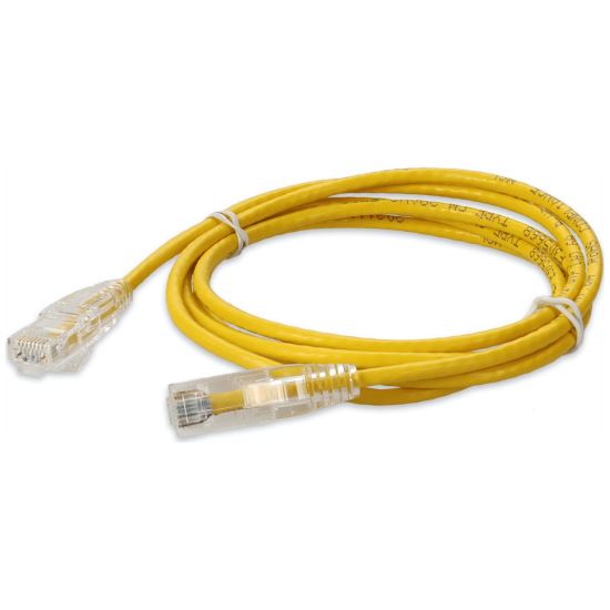 AddOn Networks ADD-1-5FSLCAT6A-YW networking cable Yellow 18.1" (0.46 m) Cat6a U/UTP (UTP)1