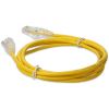 AddOn Networks ADD-1-5FSLCAT6A-YW networking cable Yellow 18.1" (0.46 m) Cat6a U/UTP (UTP)3