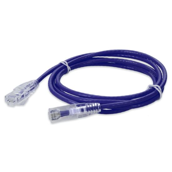 AddOn Networks ADD-1FSLCAT6A-PE networking cable Purple 11.8" (0.3 m) Cat6a U/UTP (UTP)1