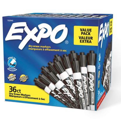 EXPO 1920940 marker 36 pc(s) Chisel tip Black1