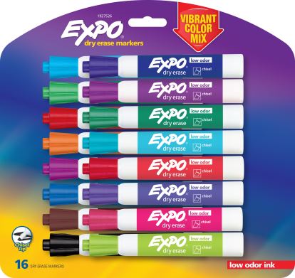 EXPO 1927526 marker 16 pc(s) Chisel tip Assorted colors1