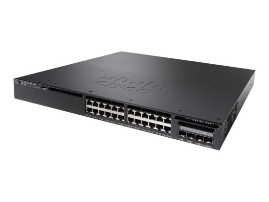 Cisco Catalyst C3650-24PWSS, Refurbished Managed L3 Gigabit Ethernet (10/100/1000) Power over Ethernet (PoE) 1U Black1