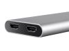 Monoprice 27405 video cable adapter 10.2" (0.26 m) Thunderbolt 3 2 x HDMI Silver4