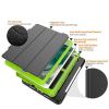 Amzer TUFFEN 10.5" Flip case Black, Green2