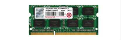 Transcend JetRam Speicher 4GB memory module 1 x 4 GB DDR3 1600 MHz1