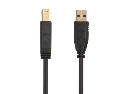 Monoprice 38604 USB cable 70.9" (1.8 m) USB 3.2 Gen 1 (3.1 Gen 1) USB A USB B Black1