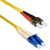eNet Components STLC-SM-8M-ENT fiber optic cable 315" (8 m) ST LC OS1 Yellow1