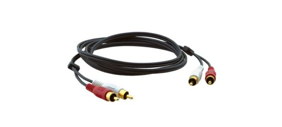 Kramer Electronics 2xRCA, M/M, 10.7m audio cable 421.3" (10.7 m) RCA Black1