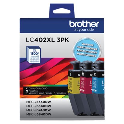 Brother LC402XL3PKS ink cartridge 1 pc(s) Original High (XL) Yield Cyan, Magenta, Yellow1
