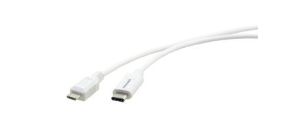 Kramer Electronics C-USB/CMICROB-3 USB cable 35.4" (0.9 m) USB 2.0 USB C Micro-USB B White1