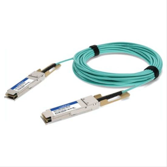 AddOn Networks QSFP-100G-AOC0-5M-AO InfiniBand cable 19.7" (0.5 m) QSFP28 Aqua color, Silver1