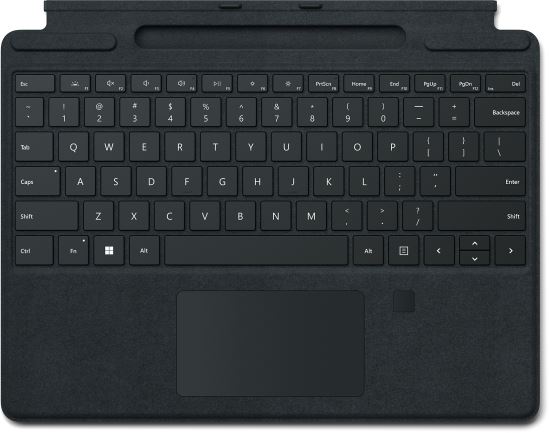 Microsoft Surface Pro Signature Keyboard with Fingerprint Reader Black Microsoft Cover port QWERTY English1