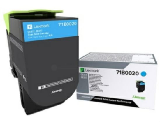 Lexmark 73B0020 toner cartridge 1 pc(s) Original Cyan1