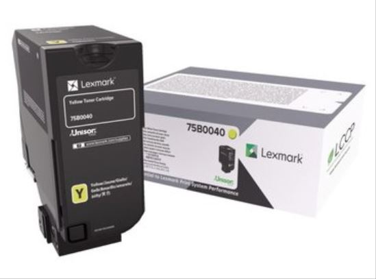 Lexmark 75B0040 toner cartridge 1 pc(s) Original Yellow1