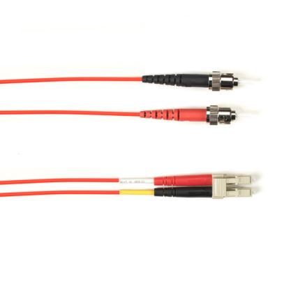 Black Box FOLZHM4-005M-STLC-RD fiber optic cable 196.9" (5 m) ST LC OM4 Red1