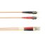 Black Box FOLZH10-002M-STLC-OR fiber optic cable 78.7" (2 m) ST LC OM3 Orange1