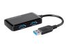 Monoprice 24260 interface hub USB 3.2 Gen 1 (3.1 Gen 1) Type-A 5000 Mbit/s Black1