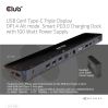 CLUB3D USB Gen1 Type-C Triple Display DP1.4 Alt mode Smart PD3.0 Charging Dock with 100 Watt Power Supply7