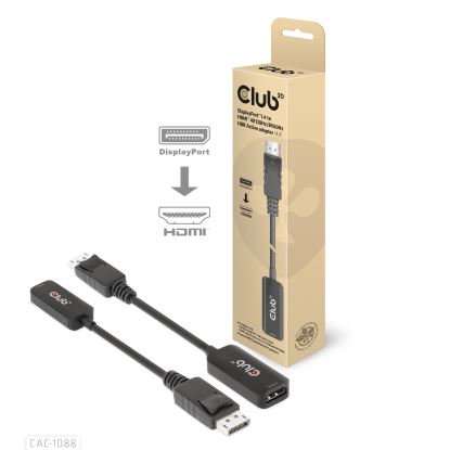 CLUB3D DisplayPort1.4 to HDMI 4K120Hz/8K60Hz HDR Active adapter M/F1