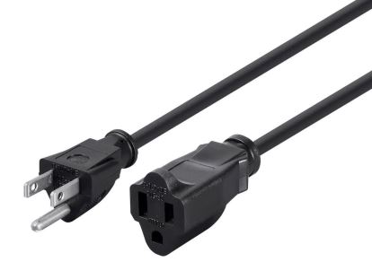 Monoprice 38789 power cable Black 71.7" (1.82 m) NEMA 5-15P NEMA 5-15R1