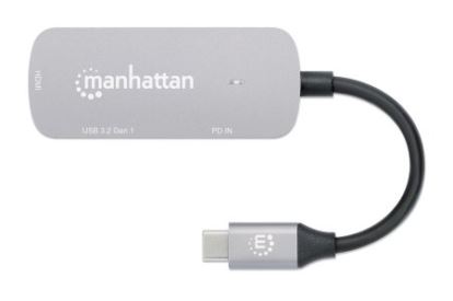 Manhattan 130707 notebook dock/port replicator Wired USB 3.2 Gen 1 (3.1 Gen 1) Type-C Aluminum1