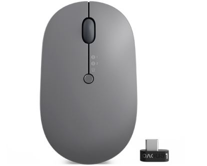 Lenovo Go Wireless Multi Device mouse Ambidextrous RF Wireless + Bluetooth + USB Type-A Optical 2400 DPI1