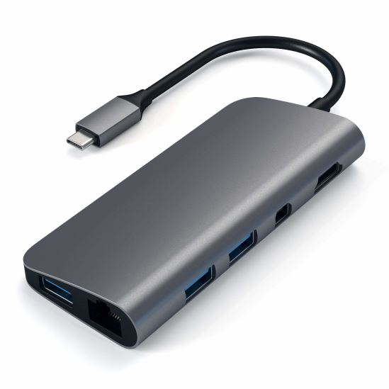 Satechi ST-TCMM8PAM notebook dock/port replicator USB 3.2 Gen 1 (3.1 Gen 1) Type-C Gray1