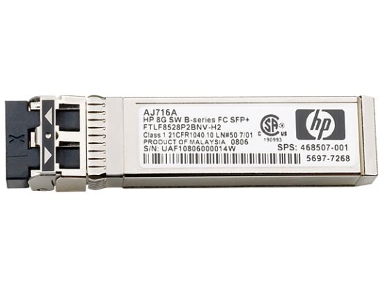 HPE B-series 10GbE Short Wave SFP+ Transceiver network transceiver module Fiber optic 10000 Mbit/s SFP+ 850 nm1