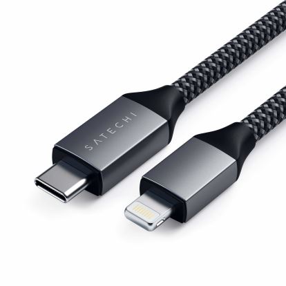Satechi ST-TCL18M lightning cable 70.9" (1.8 m) Black, Gray1