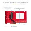 StarTech.com PEX4SFF8639U3 interface cards/adapter Internal U.310