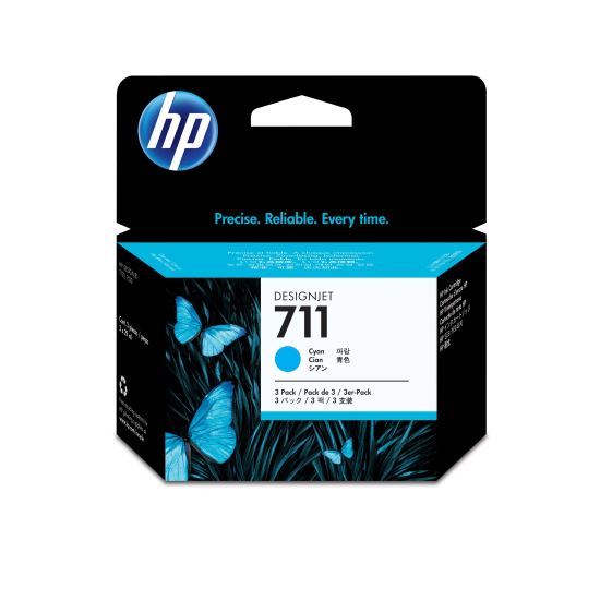 HP 711 3-PACK 29-ML CYAN INK CARTRIDGE1