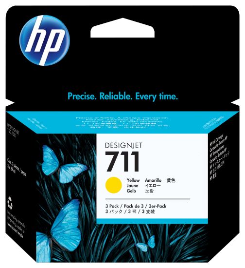 HP 711 3-PACK 29-ML YELLOW INK CARTRIDGE1