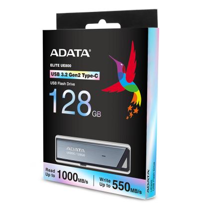 ADATA UE800 USB flash drive 128 GB USB Type-C 3.2 Gen 2 (3.1 Gen 2) Silver1